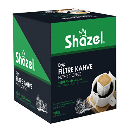 SHAZEL Drip Filtre Kahve Fındıklı 15G x 12 Adet