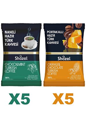 Shazel Nane - Portakallı Öğütülmüş Türk Kahvesi 10x100 gr 