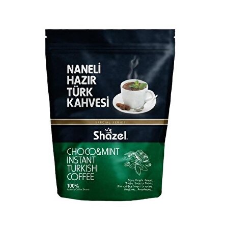 Shazel 2+2 Antep Fıstıklı ve Naneli Türk Kahvesi 200g 4 Adet