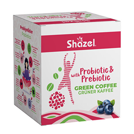 SHAZEL Probiyotik&Prebiyotik Yeşil Kahve 4G x 14 Adet