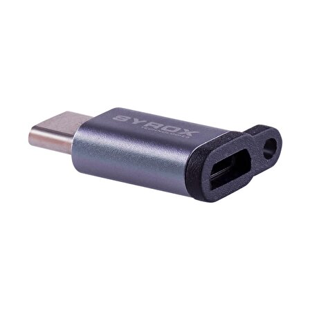 Syrox Type-C Micro USB Dönüştürücü DT14 Gümüş