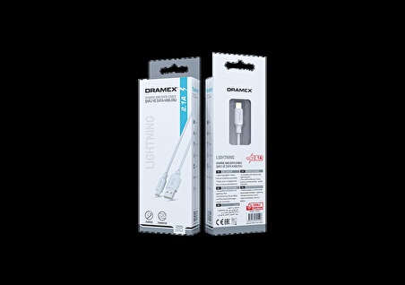 Dramex D21LK 2.1A Lightning-USB Şarj ve Data Kablosu