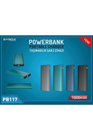 Syrox PB117 10000 mAh Hızlı Şarj Powerbank