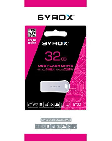 Syrox ST32 Style Design 32GB USB Bellek - USB Flash Drive