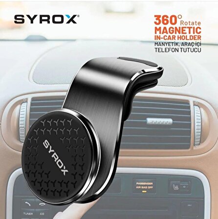 Syrox PH38 Araç İçi Manyetik Telefon Tutucu