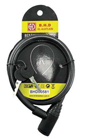 BHD Bisiklet Kilidi Anahtarlı - 80 cm - BHD00581