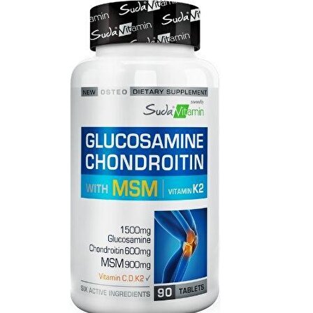 Suda Vitamins Glucosamine Chondroitin With Msm Vitamin K2 90 Tablet