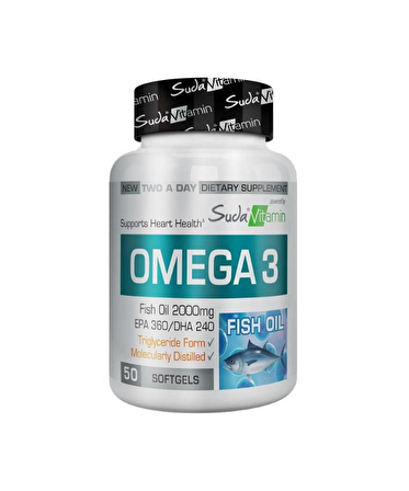 Suda Vitamin Omega 3 2000 mg 50 Yumuşak Kapsül