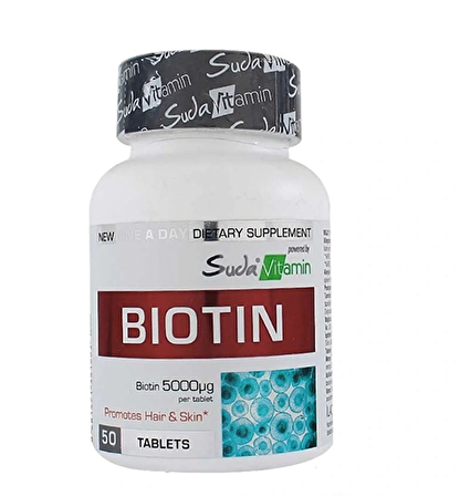 Suda Vitamin Biotin 5000 mcg 50 Tablet