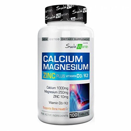 Calcium Magnesium Zinc K2 D3 100 Tablet