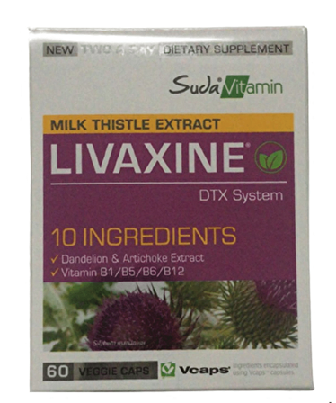 Suda Vitamin Livaxine 60 Bitkisel Kapsül