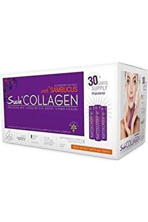 Suda Collagen Sambucus Takviye Edici Gıda Vişne Aromalı 30x40 ml