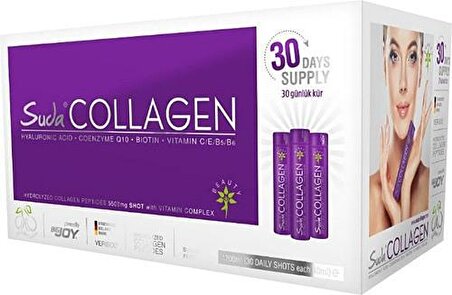 Suda Collagen Peach Flavor 40 Ml 30 Shot (şeftali)