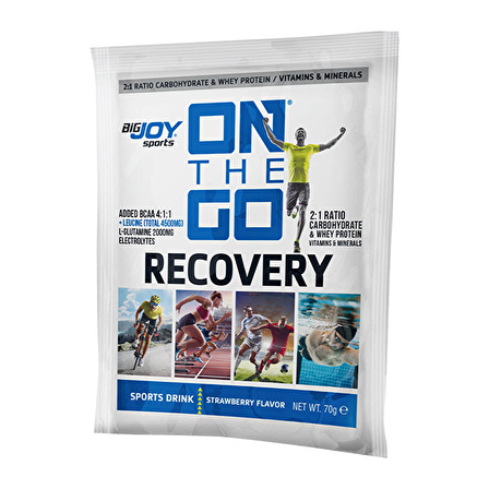 On The Go Recovery Sports Drink 70 Gr 1 Saşe - ÇİLEK