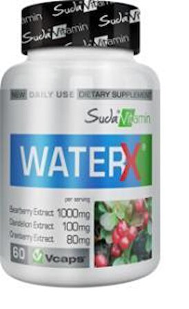 Suda Vitamin WaterX Takviye Edici Gıda 60 Bitkisel Kapsül