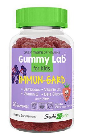 Suda Vitamin Gummy Lab Immun-Gard Çocuklar Icin 60 Gummies