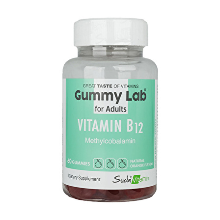 Suda Gummy Lab Vitamin B12 60 Çiğnenebilir Form - ORMAN MEYVELERİ