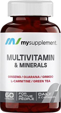 My Supplement Multivitamin&Minerals 60 Bitkisel Kapsül