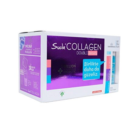 Suda Collagen Double Beauty 10gx30 Şase Karpuz Kolajen+suda Beauty-all Day Care Yüz Kremi 50ml