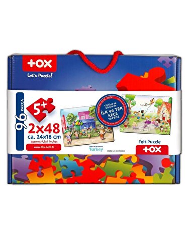 Tox Oyun Parkı 5+ Keçe Yapboz - 5 Yaş Puzzle T40