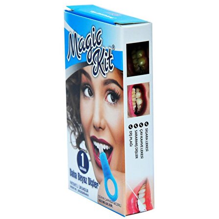 Magic Kit Diş Beyazlatıcı Diş Lekeleri Temizleme Seti 1 Kit