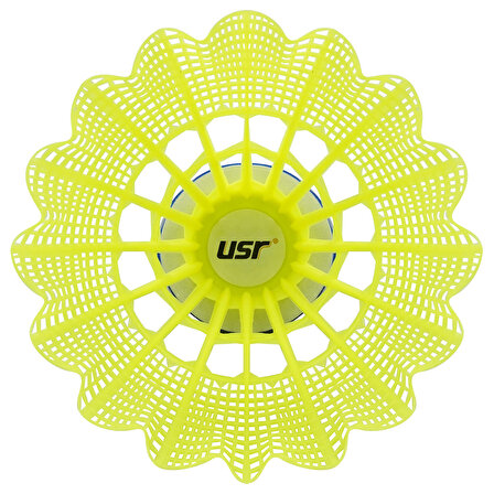 USR Flight 200 Plastik Badminton Topu Sarı