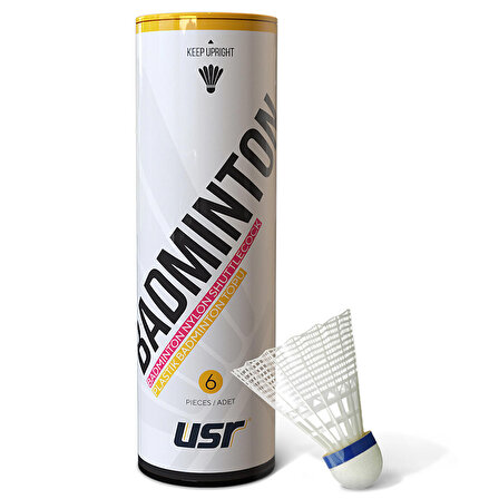 USR Flow 200 Plastik Badminton Topu Beyaz