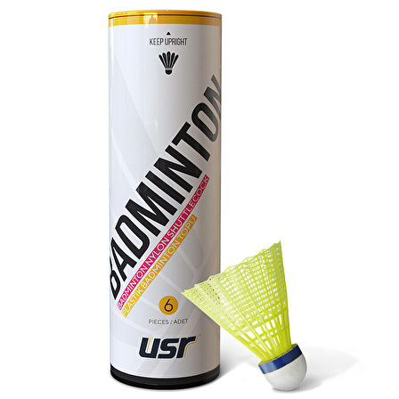 USR Flow 200 Plastik Badminton Topu Sarı