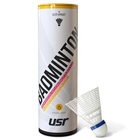 USR Glide 200 Plastik Badminton Topu Beyaz