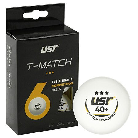 USR T-Match 6 lı 3 Yıldız Masa Tenisi Maç Topu