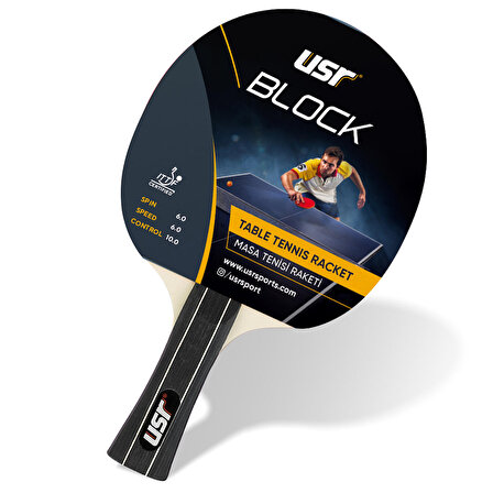 USR Block ITTF Onaylı Masa Tenisi Raketi