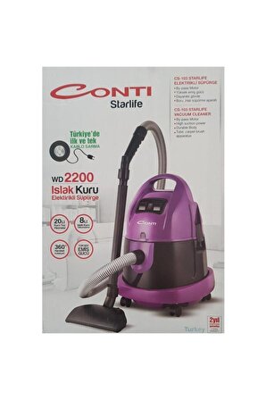 Conti Starlife 2200 W Toz Torbasız Süpürge