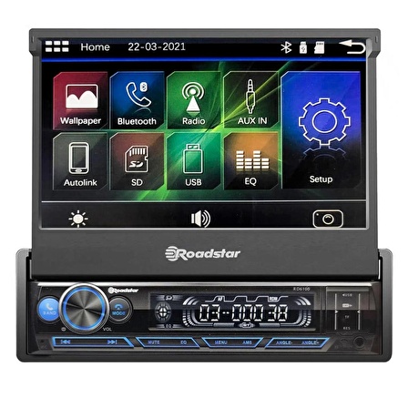 OTO TEYP INDASH 7 4X50W MİRRORLİNK BT/USB/SD/AUX/FM ROADSTAR RD-6100