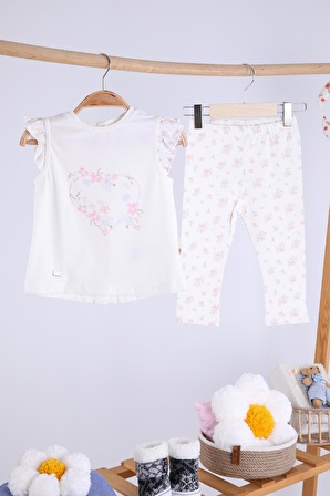 Babyhola Kız Çocuk Pamuk Pijama Takımı 12836