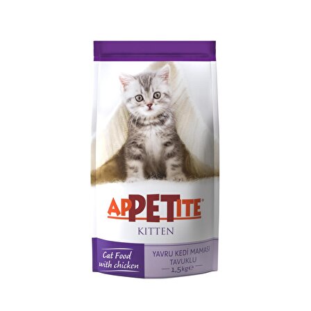 Appetite Kitten Tavuklu Yavru Kedi Maması 1.5 KG