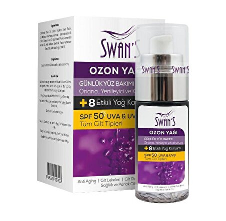 Swans Ozon Yağı - Günlük Yüz Bakımı(50 spf)