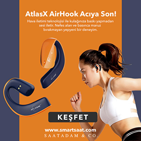 AtlasX Airhook BT 5.3 Kulaküstü OWS Kancalı HIFI Kablosuz Bluetooth Kulaklık