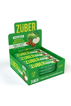 Züber Elmalı ve Tarçınlı Meyve Tatlısı - 12 Adet x 40Gr