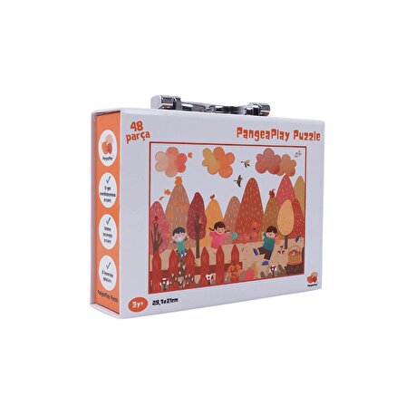 PangeaPlay Neşeli Sonbahar 3+ Yaş Büyük Boy Puzzle 48 Parça