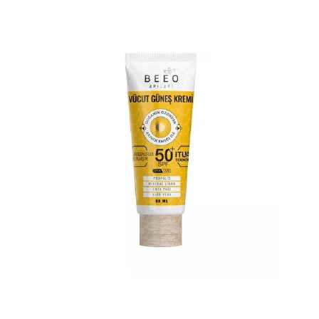 Bee'O 30+ Faktör Tüm Cilt Tipleri İçin Renksiz Yüz Güneş Koruyucu Krem 80 ml