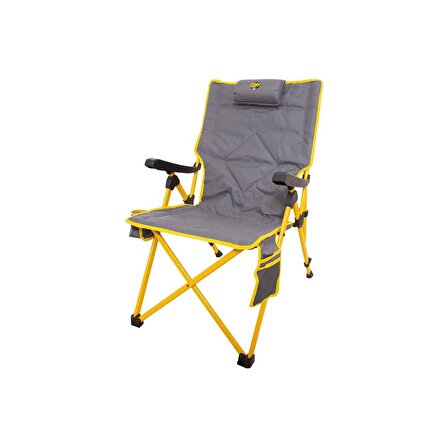 Funky Chairs Comfort 3 Kademeli Katlanabilir Kamp Sandalyesi - Sarı