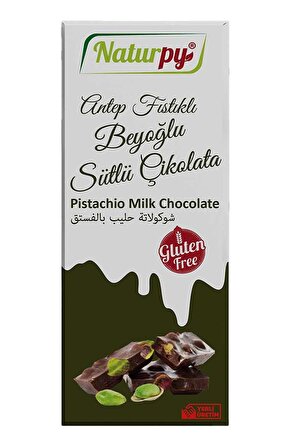Glutensiz Antep Fıstıklı Çikolata 100 Gr. (1 Adet)