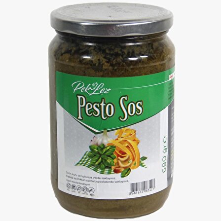Pesto Sos 680 Gr Cam Şişe de