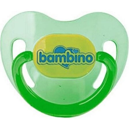 Bambino Renkli Damaklı Emzik 0-6 Ay - Yeşil
