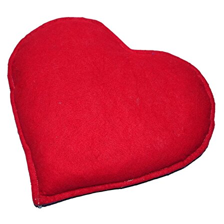 Kalp Desenli Doğal Kaya Tuzu Yastığı Mor - Kırmızı 2-3 Kg