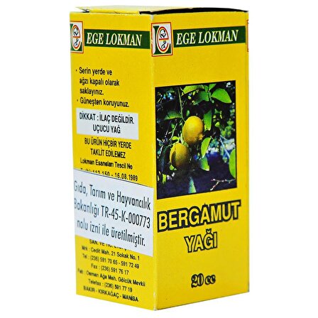 Bergamot Yağı 20 cc