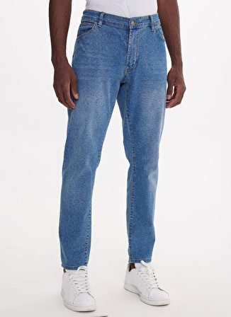 The Crow Normal Bel Dar Mavi Erkek Denim Pantolon TC5002