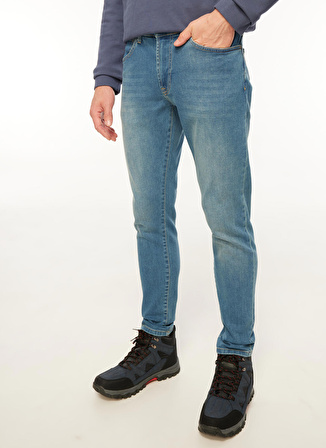 The Crow Normal Bel Dar İndigo - Taş Erkek Denim Pantolon TC5002