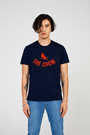 The Crow THE CROW LOGO TEE LACİVERT Erkek Tshirt