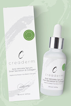 CREADERM Yaşlanma Karşıtı Yüz Bakım Serumu Anti-wrinkle Serum Snailsecretion&collagen)